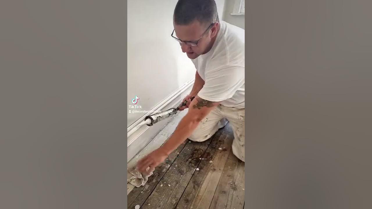 How to caulk skirting board YouTube