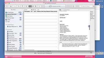 Demo: EndNote Content Import from Software (Davidson spring 2018)