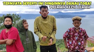 Ternyata Seperti Ini Dinginnya Danau Toba! Preman Kecil Sampai Pucat