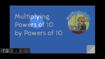 Multiplying Powers of 10 by Powers of 10 - Google Slides