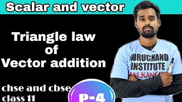 Triangle law of Vector addition|| scalar and Vector || class 11|| manas sir