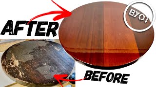 HOW TO REFINISH A TABLE // DIY Furniture Makeover
