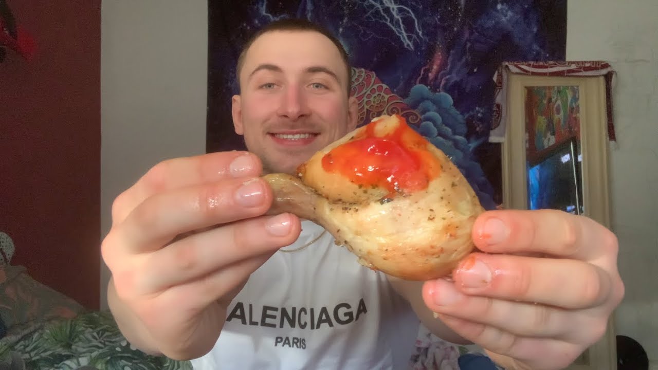 (Asmr) destroys whole chicken