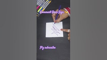 How to do easy signature ✍️#signature #sign #calligraphy #shorts #short #satisfying #ytshorts #music