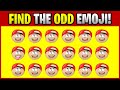 FIND THE ODD EMOJI! O00033 Find the Difference Spot the Difference Emoji Puzzles PLO