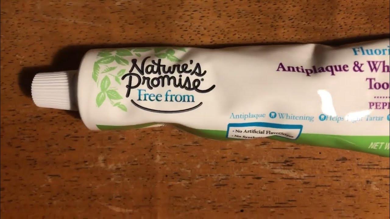 Natures Promise (Fluoride FREE!!) Whitening Toothpaste REVIEW!! YouTube