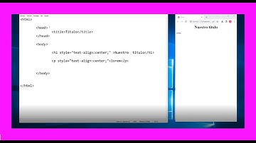como CENTRAR un TITULO en HTML bloc de NOTAS 🛸