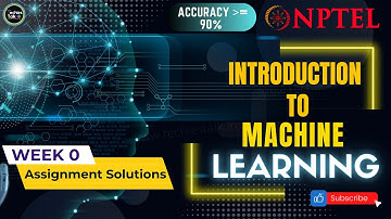 NPTEL Introduction to Machine Learning - IITKGP Week 0 Quiz Assignment Solutions | July 2022