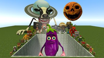 AI Brainrot Memes vs Kokoko Sahur Bosses in Giant Pit – Gmod Chaos