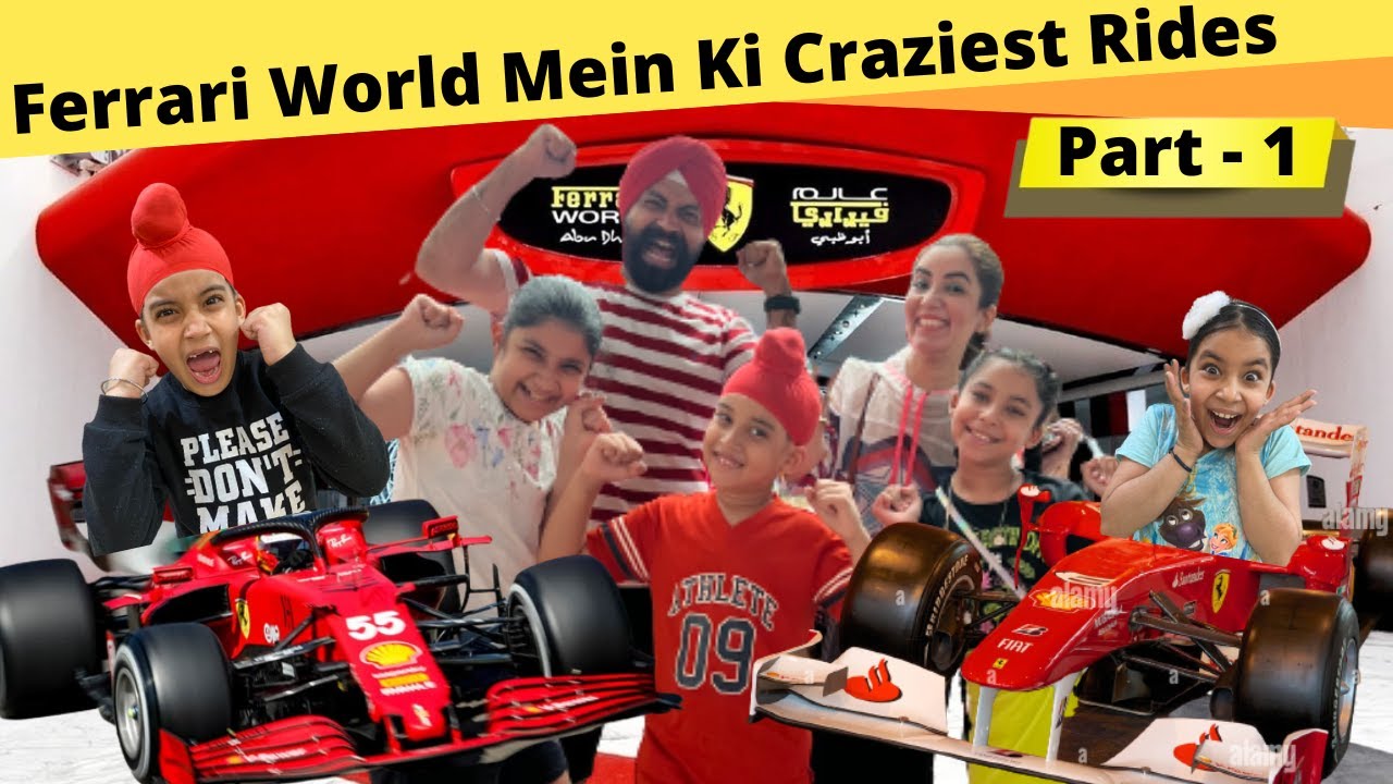Ferrari World Mein Ki Craziest Rides Part - 1 | RS 1313 VLOGS | Ramneek Singh 1313