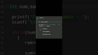 #29 | Learn Programming In C | Coding Exercise30 | C language #shorts #coding