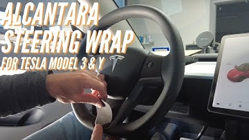 Installing the Alcantara Steering Wrap for Tesla Model 3 & Y