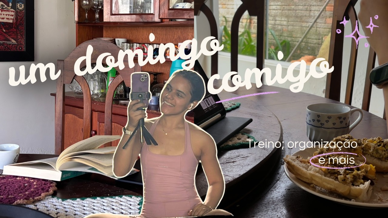 Domingo produtivo nas ferias | treino, leitura e organização 