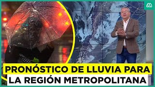 Viernes feriado con lluvia: Intensas precipitaciones en Santiago