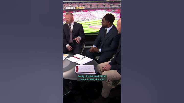 Micah’s regretting Wayne Rooney being on the panel 😆