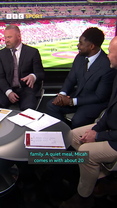 Micah’s regretting Wayne Rooney being on the panel 😆