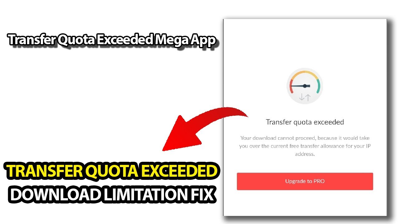 Mega bypass transfer quota