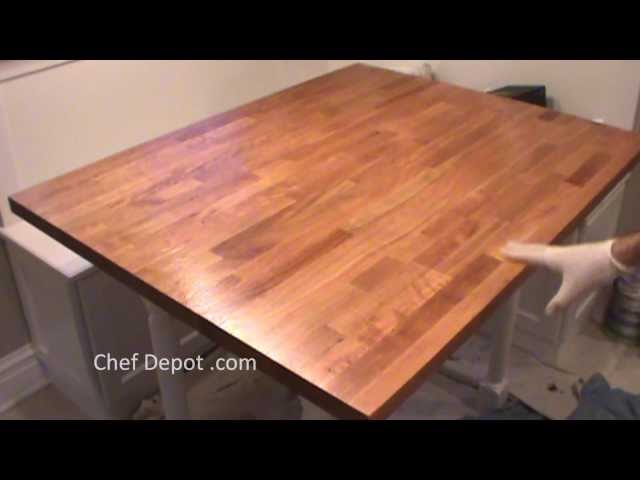 How To Refinish A Butcher Block Island or Countertop — Tyler Brown  Woodworking