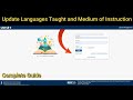 How to Update Languages Taught &amp; Medium of Instruction in UDISE PLUS | MOE | User Directory