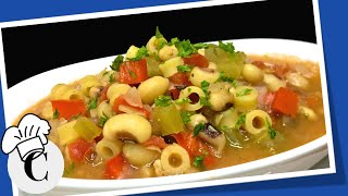 Pasta, Bean and Vegetable Soup! An Easy, Healthy Recipe!