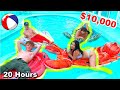 LAST TO LEAVE the FREEZING POOL WINS $10,000 Challenge