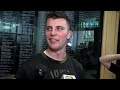 New Iowa punter Rhys Dakin speaks to the media for the first time