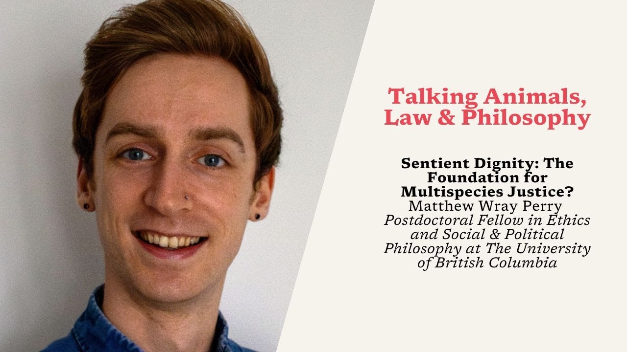 Matthew Wray Perry “Sentient Dignity: The Foundation for Multispecies  Justice?”