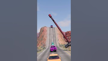 Cars vs Spinning giant hammer #730 #beamngdrive
