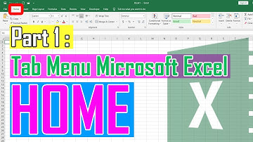 Fungsi Tab Menu HOME Microsoft Excel