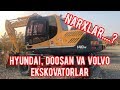 Koreya Hyundai, Doosan, Volvo Ekskovatorari