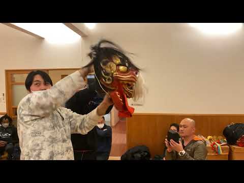【神宮獅子舞保存会】3月13日練習風景その４～使い込み【令和5年度野間神社例大祭】
