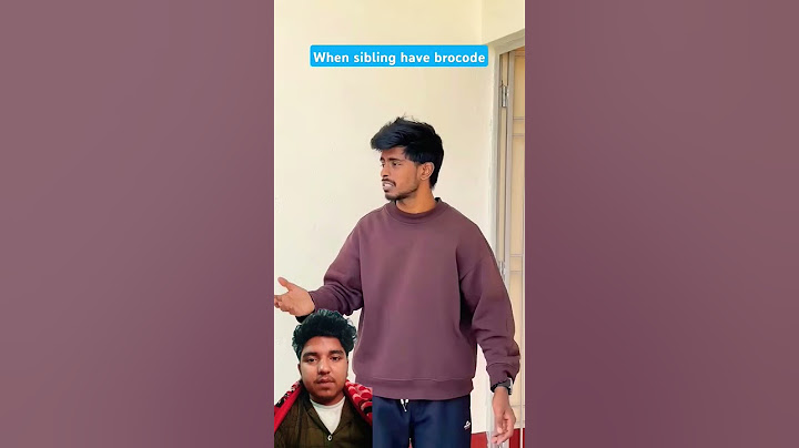 When sibling have bro code 😁😁