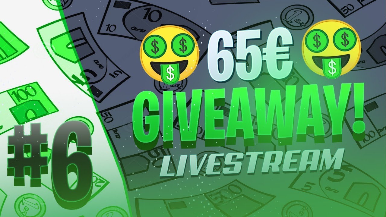 IK GEEF 65€ WEG! - Livestream Giveaway #6 - Dutch / Nederlands