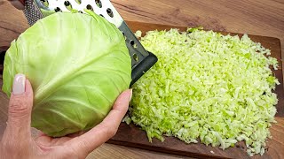 Cabbage tastes better than meat! Why didn't I know this cabbage recipe before? ASMR