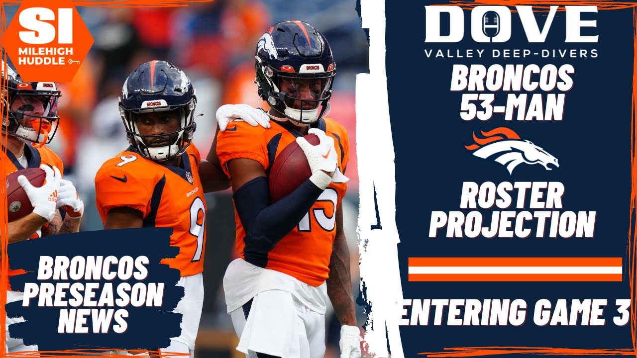 Broncos 53Man Roster Projection Entering Game 3 Dove Valley Deep