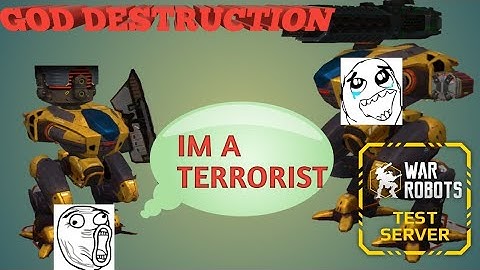 WAR ROBOTS NEW TERRORIST BOT HELLBURNER | #WR - TEST SERVER 3.5.0 (GOD DESTRUCTION) #44