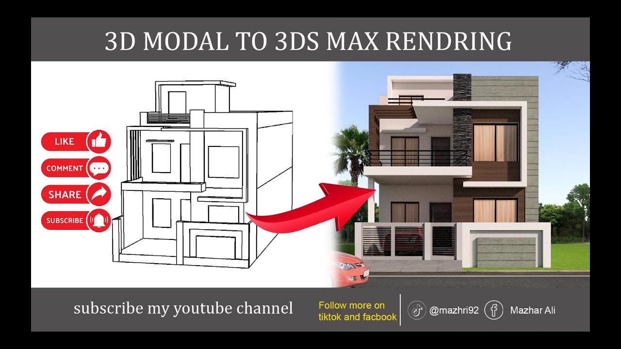 autocad to 3ds max|3ds max|3ds max tutorial - YouTube