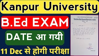 CSJM | B.Ed EXAM DATE आ गयी । Official Date Sheet of CSJM | BY SP SIR
