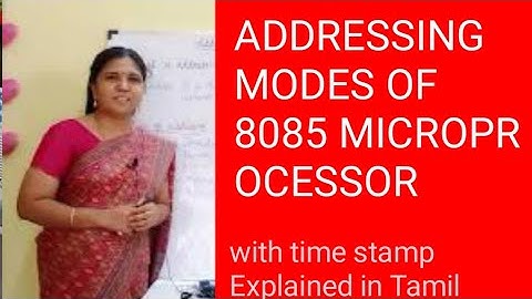 Addressing modes of 8085 explained in Tamil with example| #microprocessor| #Addressingmode|#kilinjal