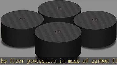 Monosaudio Speaker Isolation Feet Pad Stand, Carbon Fiber Cone Pad Isolation Base Feet Pads Absorb