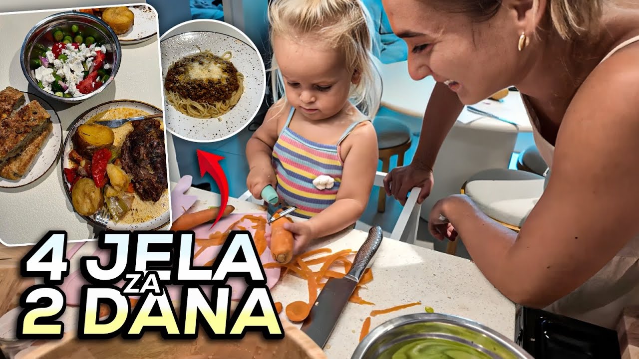 4 jela za 2 dana – kuvam unapred i ne razmišljam šta ćemo sutra jesti!🌮🍗🥘🍲🍜🍝