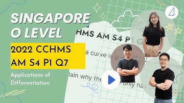 🧮Applications of Differentiation🧮: 2022 CCHMS AM S4 P1 Q7