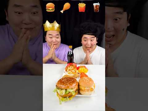 Emoji Food Challenge 🍔🍗🍟🥤 <strong>Real</strong> vs Fake (Jelly &amp; <strong>Ice</strong> Cream) #shorts