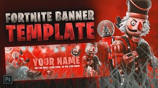 Christmas Fortnite Banner Template [ + PHOTOSHOP FREE DOWNLOAD ]