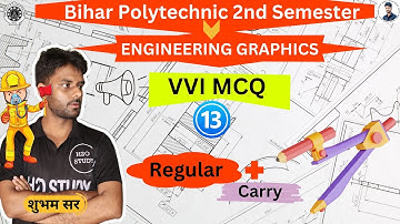Bihar Polytechnic 2nd Semester Engineering Graphics|Engineering Graphics VVI MCQ Question|SBTE 2nd