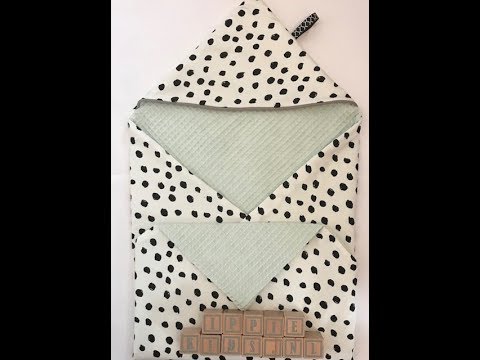 grond Vakman Openbaren DIY: Baby omslagdoek naaien met paspelband - YouTube