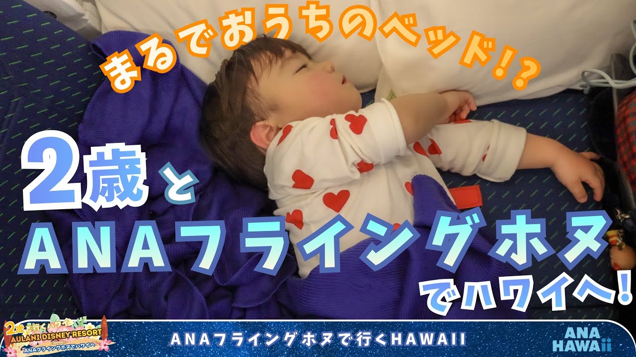 【2026年1月】ANAフライングホヌのカウチシートで2歳とハワイへ！🤙🏻 ✈️🏝️(2026ハワイ①)
