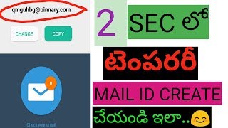 Hai friends, in this video, i am going to show you how create
temporary email id 2 sec app link :
https://play.google.com/store/apps/details?id=com.tem...