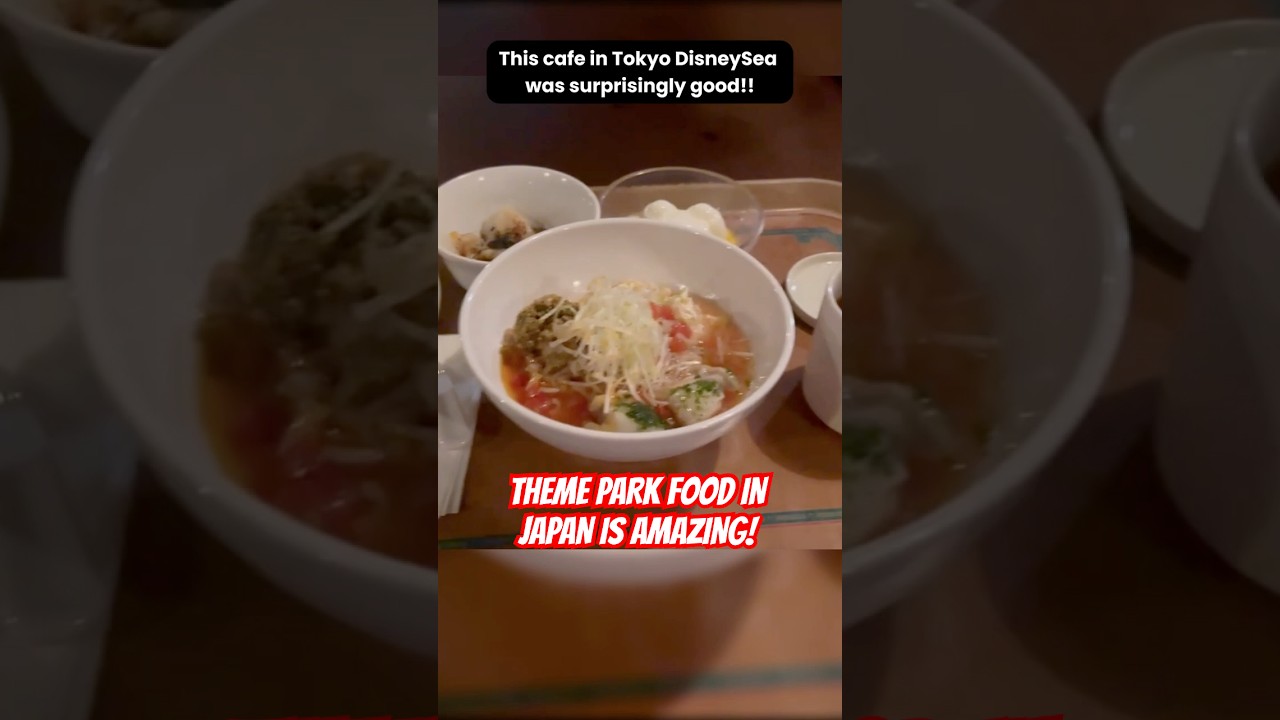 THEME PARK FOOD IN JAPAN IS SO GOOD! (Tokyo Disneysea)