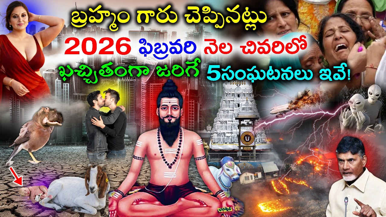 బ్రహ్మం గారు చెప్పినట్లు 2026ఫిబ్రవరి నెల చివరిలో  ఖచ్చితంగా జరిగే 5సంఘటనలు ఇవే!